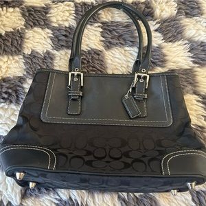 Vintage coach shoulder bag monogram